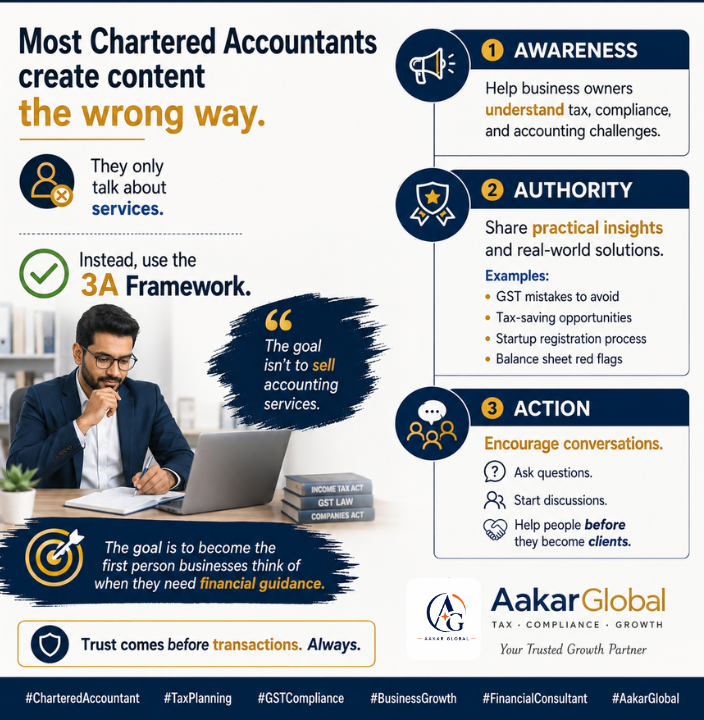 A Chartered Accountant reached out to me last year, frustrated by a challenge that many professionals face.
